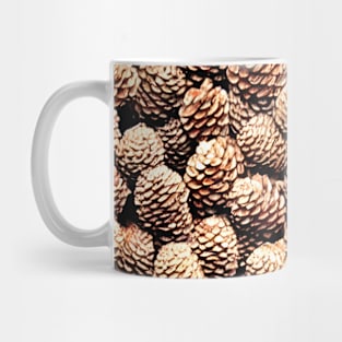 Fall Pinecone Pattern Mug